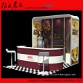 Personality Custom Design Aluminum Booth Exhibit Display For Food
